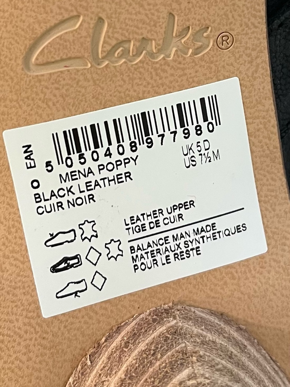 NWOT Clarks Mena Poppy Boots Sz 7.5 - Picture 9 of 9